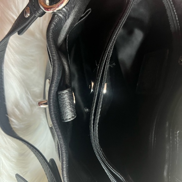 Coach Black Leather Shoulder Bag